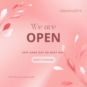 WE'RE BACK OPEN FOR BUSINESS